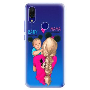 Plastové puzdro iSaprio - Mama Mouse Blonde and Boy - Xiaomi Redmi 7