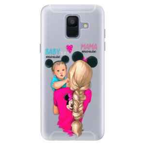 Silikónové puzdro iSaprio - Mama Mouse Blonde and Boy - Samsung Galaxy A6