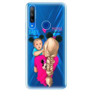 Odolné silikónové puzdro iSaprio - Mama Mouse Blonde and Boy - Huawei Honor 9X