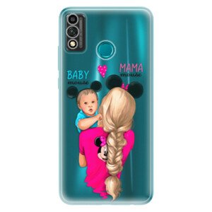 Odolné silikónové puzdro iSaprio - Mama Mouse Blonde and Boy - Honor 9X Lite