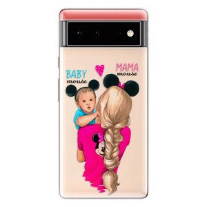 Odolné silikónové puzdro iSaprio - Mama Mouse Blonde and Boy - Google Pixel 6 5G