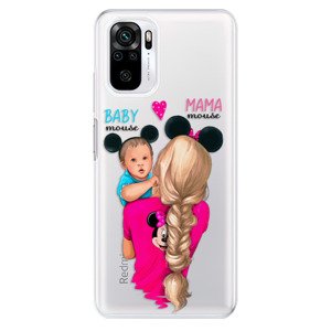 Odolné silikónové puzdro iSaprio - Mama Mouse Blonde and Boy - Xiaomi Redmi Note 10 / Note 10S