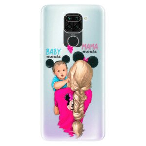 Odolné silikónové puzdro iSaprio - Mama Mouse Blonde and Boy - Xiaomi Redmi Note 9