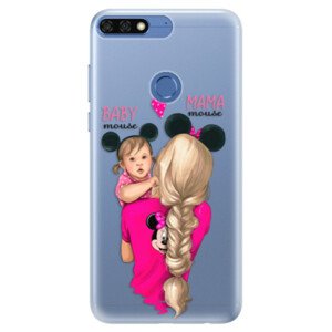 Silikónové puzdro iSaprio - Mama Mouse Blond and Girl - Huawei Honor 7C