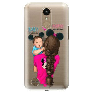 Plastové puzdro iSaprio - Mama Mouse Brunette and Boy - LG K10 2017