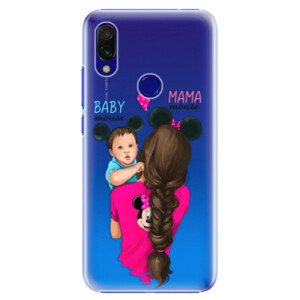 Plastové puzdro iSaprio - Mama Mouse Brunette and Boy - Xiaomi Redmi 7