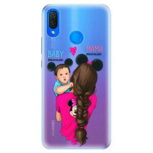 Silikónové puzdro iSaprio - Mama Mouse Brunette and Boy - Huawei Nova 3i