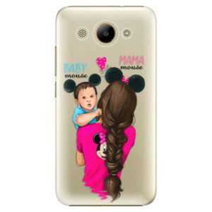 Plastové puzdro iSaprio - Mama Mouse Brunette and Boy - Huawei Y3 2017