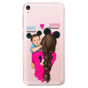 Plastové puzdro iSaprio - Mama Mouse Brunette and Boy - Asus ZenFone Live ZB501KL