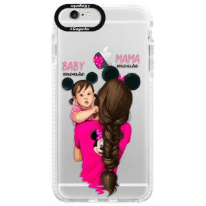 Silikónové púzdro Bumper iSaprio - Mama Mouse Brunette and Girl - iPhone 6 Plus/6S Plus