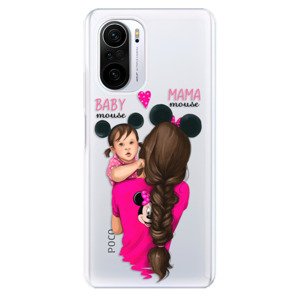 Odolné silikónové puzdro iSaprio - Mama Mouse Brunette and Girl - Xiaomi Poco F3