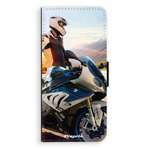 Flipové puzdro iSaprio - Motorcycle 10 - Samsung Galaxy A8 Plus