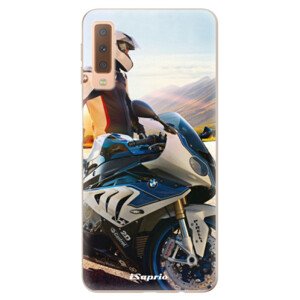 Odolné silikónové puzdro iSaprio - Motorcycle 10 - Samsung Galaxy A7 (2018)