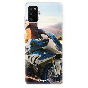 Odolné silikónové puzdro iSaprio - Motorcycle 10 - Samsung Galaxy A41