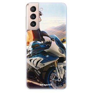 Odolné silikónové puzdro iSaprio - Motorcycle 10 - Samsung Galaxy S21