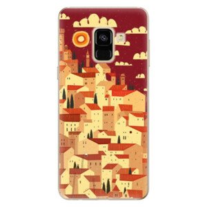 Odolné silikónové puzdro iSaprio - Mountain City - Samsung Galaxy A8 2018