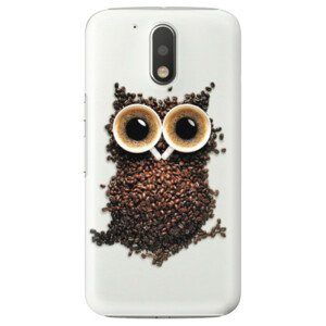 Plastové puzdro iSaprio - Owl And Coffee - Lenovo Moto G4 / G4 Plus