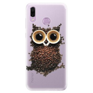 Silikónové puzdro iSaprio - Owl And Coffee - Huawei Honor Play