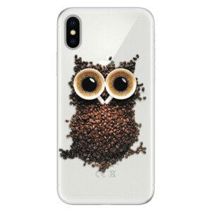 Silikónové puzdro iSaprio - Owl And Coffee - iPhone X