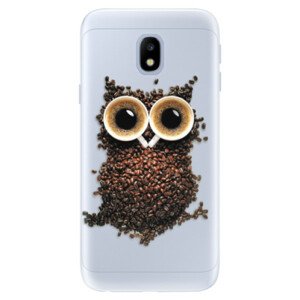 Silikónové puzdro iSaprio - Owl And Coffee - Samsung Galaxy J3 2017