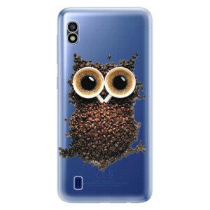 Odolné silikónové puzdro iSaprio - Owl And Coffee - Samsung Galaxy A10