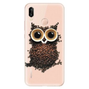 Odolné silikónové puzdro iSaprio - Owl And Coffee - Huawei P20 Lite