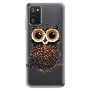 Odolné silikónové puzdro iSaprio - Owl And Coffee - Samsung Galaxy A03s