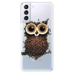 Odolné silikónové puzdro iSaprio - Owl And Coffee - Samsung Galaxy S21+