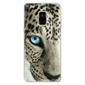 Odolné silikónové puzdro iSaprio - White Panther - Samsung Galaxy A8 2018