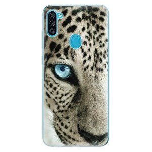 Odolné silikónové puzdro iSaprio - White Panther - Samsung Galaxy M11