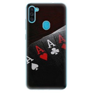 Odolné silikónové puzdro iSaprio - Poker - Samsung Galaxy M11