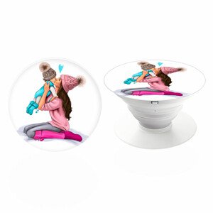 PopSocket iSaprio – Kissing Mom - Brunette and Boy – držiak na mobil