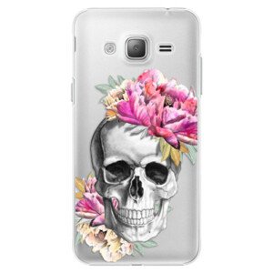 Plastové puzdro iSaprio - Pretty Skull - Samsung Galaxy J3