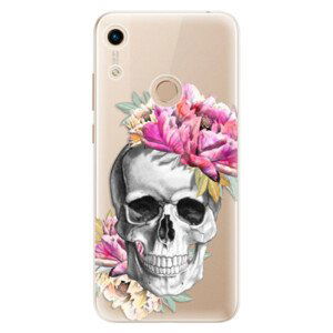 Odolné silikónové puzdro iSaprio - Pretty Skull - Huawei Honor 8A