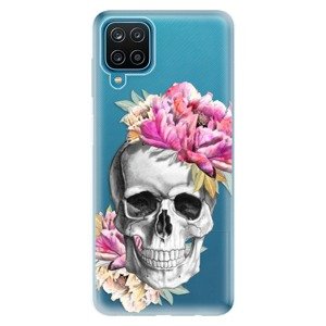 Odolné silikónové puzdro iSaprio - Pretty Skull - Samsung Galaxy A12