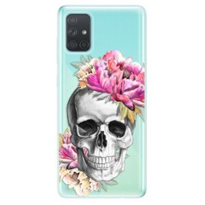 Odolné silikónové puzdro iSaprio - Pretty Skull - Samsung Galaxy A71