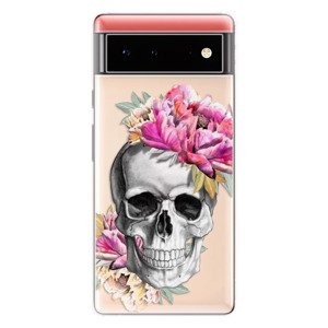 Odolné silikónové puzdro iSaprio - Pretty Skull - Google Pixel 6 5G