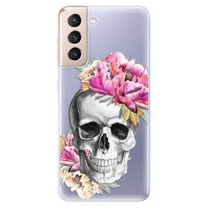 Odolné silikónové puzdro iSaprio - Pretty Skull - Samsung Galaxy S21