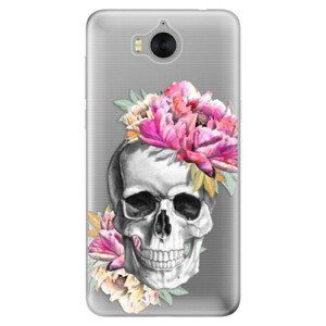 Odolné silikónové puzdro iSaprio - Pretty Skull - Huawei Y5 2017 / Y6 2017