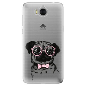 Odolné silikónové puzdro iSaprio - The Pug - Huawei Y5 2017 / Y6 2017