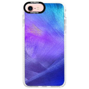 Silikónové púzdro Bumper iSaprio - Purple Feathers - iPhone 7