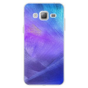 Plastové puzdro iSaprio - Purple Feathers - Samsung Galaxy J3
