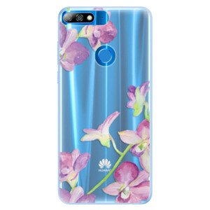 Silikónové puzdro iSaprio - Purple Orchid - Huawei Y7 Prime 2018