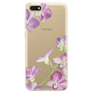 Odolné silikónové puzdro iSaprio - Purple Orchid - Huawei Honor 7S