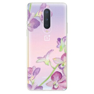 Odolné silikónové puzdro iSaprio - Purple Orchid - OnePlus 8