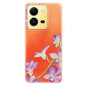 Odolné silikónové puzdro iSaprio - Purple Orchid - Vivo X80 Lite 5G