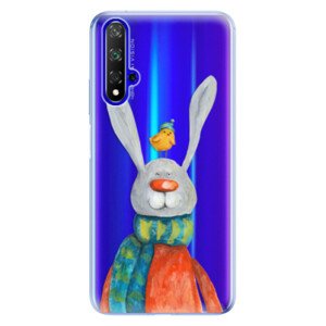 Odolné silikónové puzdro iSaprio - Rabbit And Bird - Huawei Honor 20