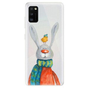 Odolné silikónové puzdro iSaprio - Rabbit And Bird - Samsung Galaxy A41
