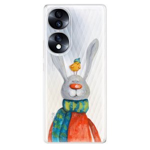 Odolné silikónové puzdro iSaprio - Rabbit And Bird - Honor 70