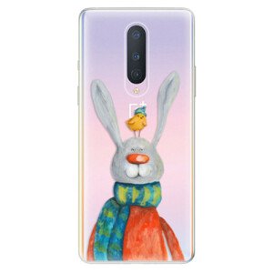 Odolné silikónové puzdro iSaprio - Rabbit And Bird - OnePlus 8